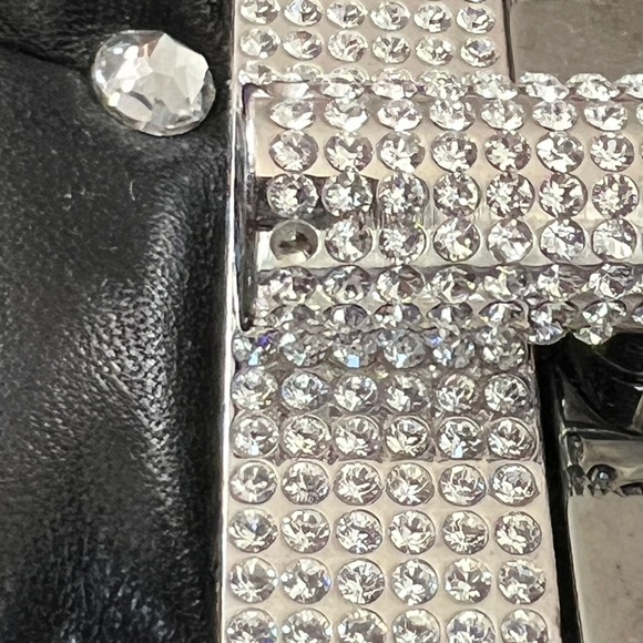 Tom Ford Black Leather Purse Studded Sequin Chain Link Shoulder Bag - Picture 16 of 16